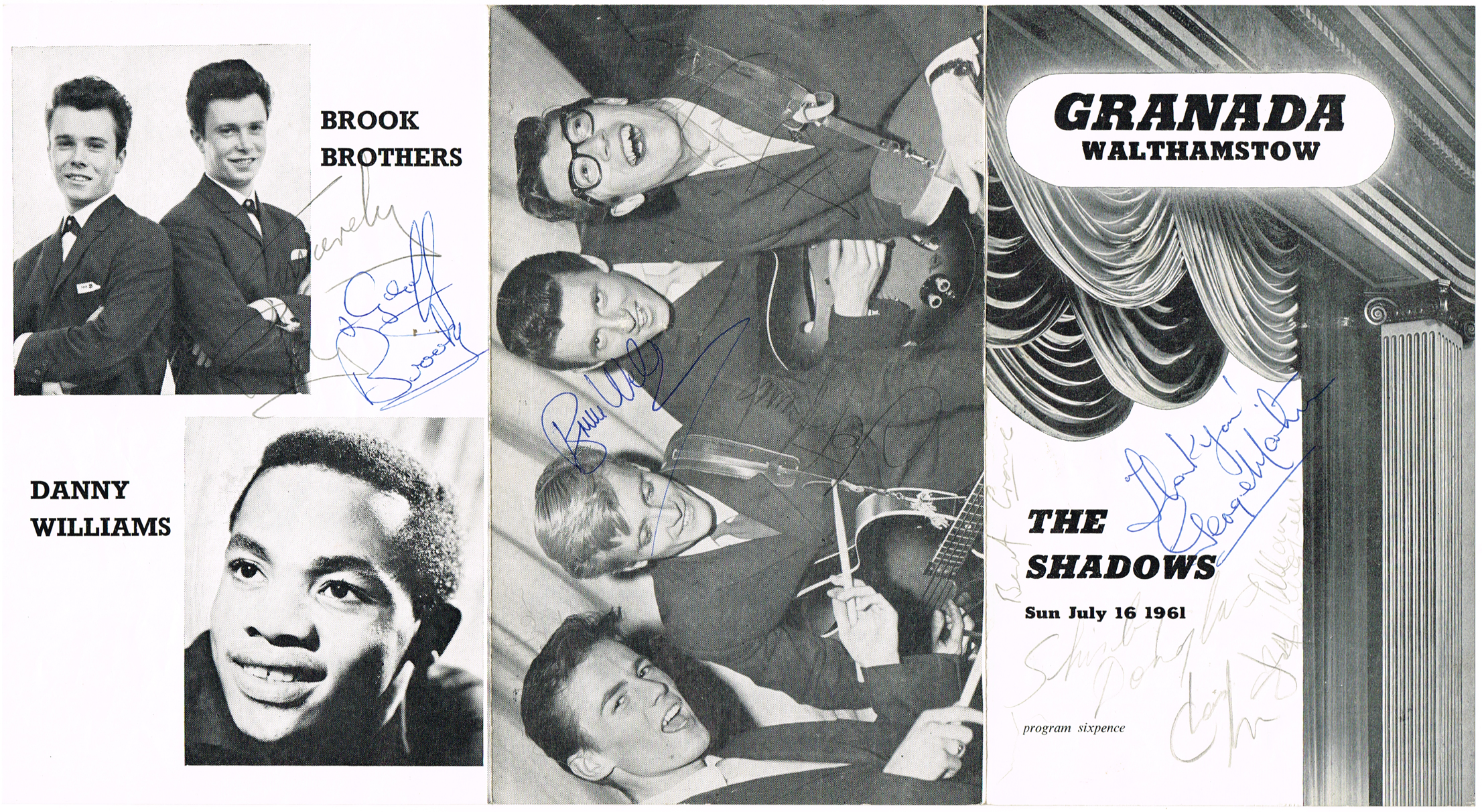 Various Artists: Granada Theatre Walthamstow show programmes, many with autographs including George Martin at Whyte's Auctions