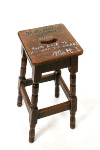 Autographed and decorated chair: Matt Molloy at Whyte's Auctions