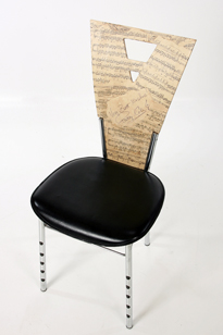 Autographed and decorated chair: Paddy Cole - Artwork by Maria Nolan at Whyte's Auctions