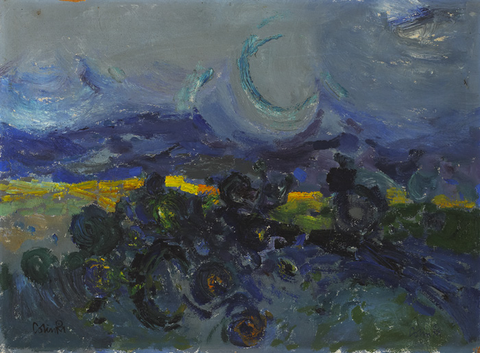 EVENING: CASTLEWELLAN [COUNTY DOWN],1964 by Colin Middleton sold for �4,500 at Whyte's Auctions