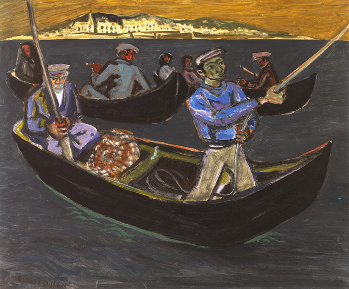 CURRACHS OFF ROUNDSTONE by Gerard Dillon (1916-1971) at Whyte's Auctions