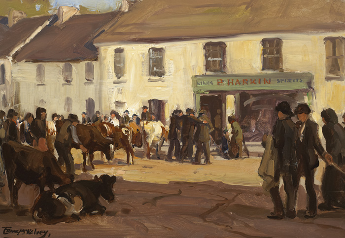 FAIR DAY SCENE by Frank McKelvey sold for �11,500 at Whyte's Auctions