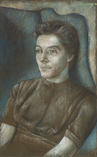 PORTRAIT OF MRS VERDON OF CORK, 1940 by Patrick Hennessy RHA (1915-1980) at Whyte's Auctions