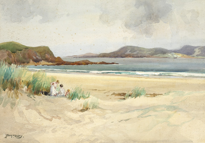 THE STRAND, MARBLE HILL, COUNTY DONEGAL, 1928 by Frank McKelvey RHA RUA (1895-1974) at Whyte's Auctions