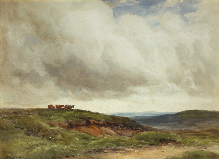 VIEW NEAR PRINCETOWN, DARTMOORE, [DEVON] c.1918 by Wycliffe Egginton RI RWS (1875-1951) at Whyte's Auctions