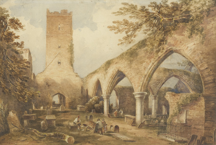 MUCKROSS ABBEY, ROSS ISLAND, KILLARNEY by William Havell (1782-1857) at Whyte's Auctions