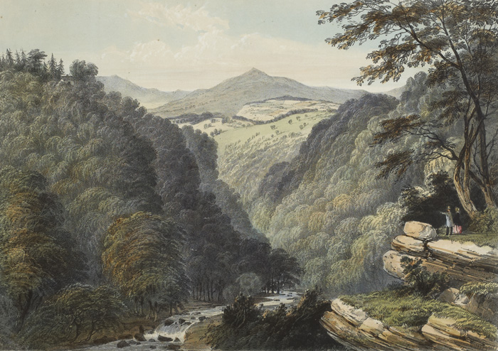 THE DARGLE and GLEN OF THE DOWNS, COUNTY WICKLOW, c.1850-1862 (A PAIR) chromolithograph; (2)each with title and publisher's details [Stark Brothers,16 Lower Sackville St., Dublin] printed lower centr... at Whyte's Auctions