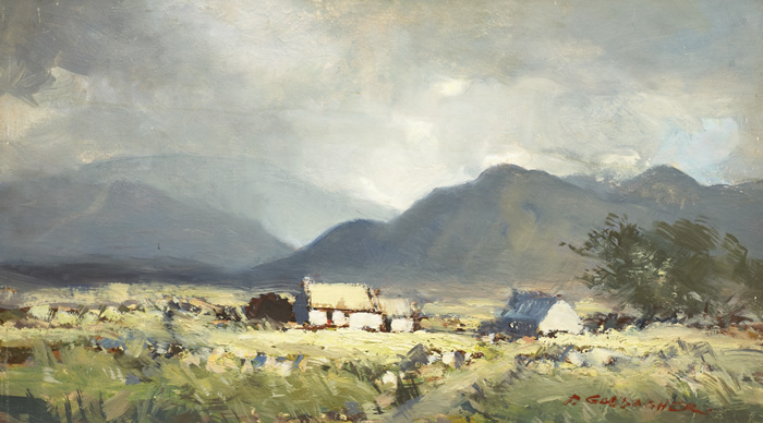 GATHERING STORM", IN THE KERRY MOUNTAINS NEAR SNEEM, 1969" by Paul Gallagher  at Whyte's Auctions