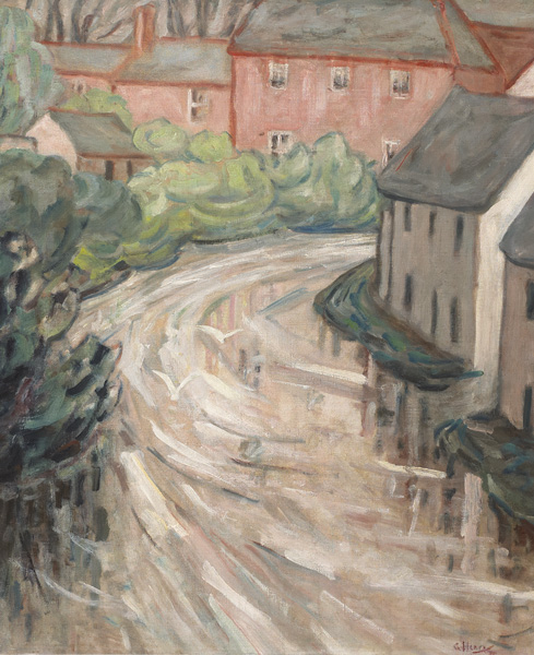 FLOODS IN ENNIS by Grace Henry HRHA (1868-1953) at Whyte's Auctions