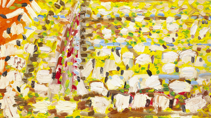 SHEEP IN A FIELD, 2005 by Elizabeth Cope (b.1952) at Whyte's Auctions