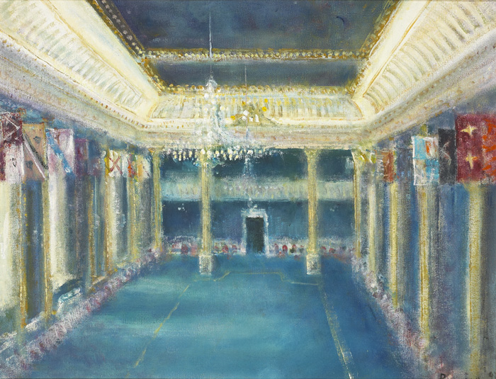 THE BANQUETING HALL, DUBLIN CASTLE, c.1992 by Peter Pearson sold for �580 at Whyte's Auctions