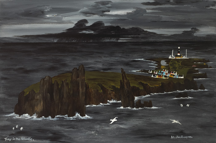 TORY IN THE ATLANTIC, COUNTY DONEGAL by Patsy Dan Rodgers (b.1945) (b.1945) at Whyte's Auctions