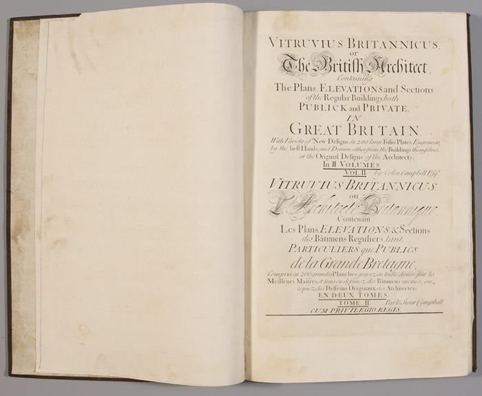 1731: Colen Campbell 'Vitruvius Britannicus, or the British Architect...' at Whyte's Auctions