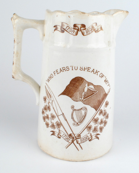 1798 Rebellion centenary commemorative jug at Whyte's Auctions