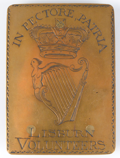 circa 1779-93.: Lisburn Volunteers officers shoulder belt plate at Whyte's Auctions
