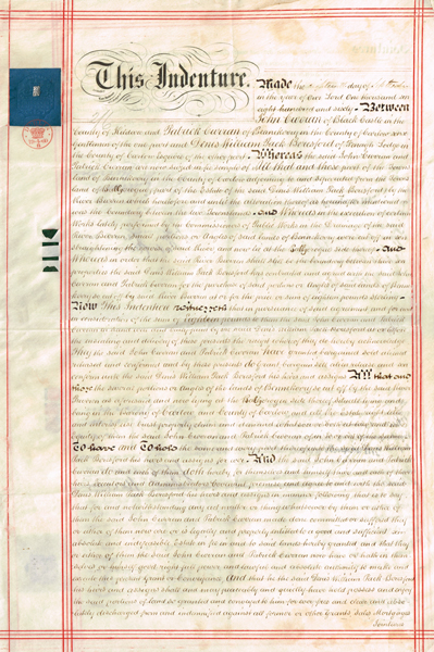 19th Century: Collection of Irish indentures and agreements at Whyte's Auctions