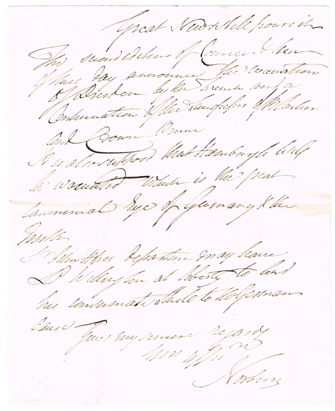circa 1812: The 'Hanging Judge' Lord Norbury handwritten and signed letter at Whyte's Auctions