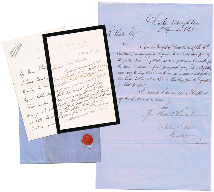 1845-1901: Archive of Estate Papers of Sir Charles William Cuffe Burton at Whyte's Auctions