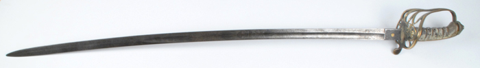 c. 1850: British Lancashire Militia Officers Sword and Court Sword at Whyte's Auctions