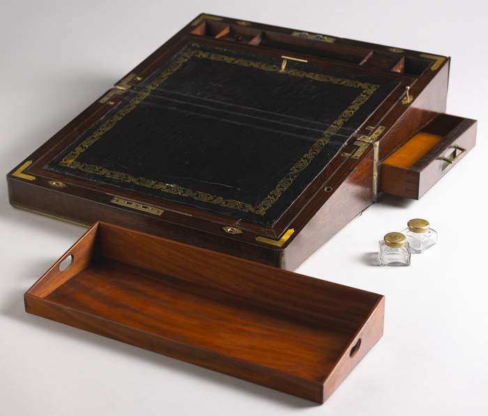 circa 1858: Rosewood writing slope presented to James H. Swanton for his work during the famine at Whyte's Auctions