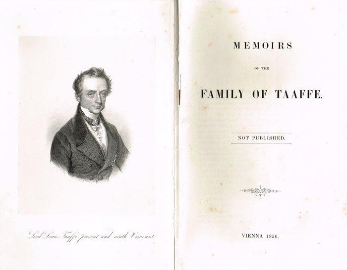 1856. 'Memoirs of the Family of Taaffe' at Whyte's Auctions