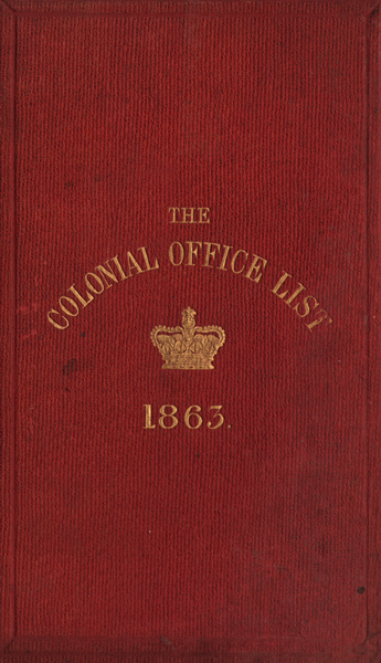 1863-1912: British colonial books collection including Colonial Office Lists at Whyte's Auctions