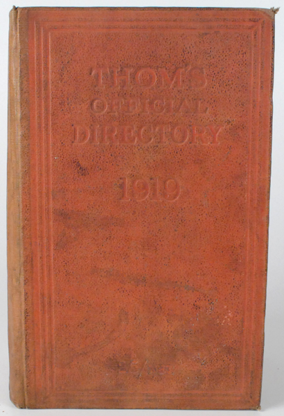 Thom's Directories 1865 and 1919 and Viscount Bury's Cycling, 1891. at Whyte's Auctions
