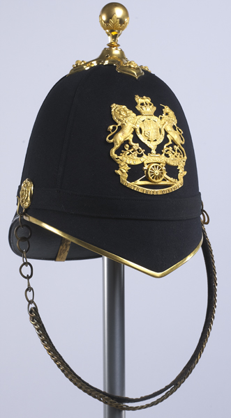 circa: 1880 North Irish Division Royal Artillery officer's helmet at Whyte's Auctions