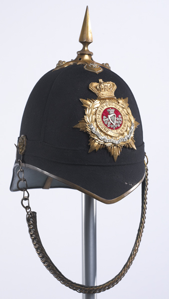 1913: Royal Irish Regiment officer's helmet at Whyte's Auctions