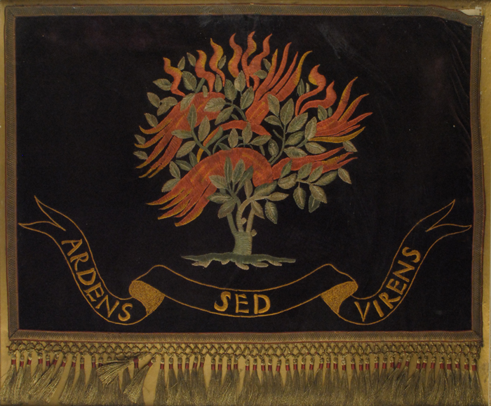 19th Century Presbyterian Church in Ireland embroidered crest at Whyte's Auctions