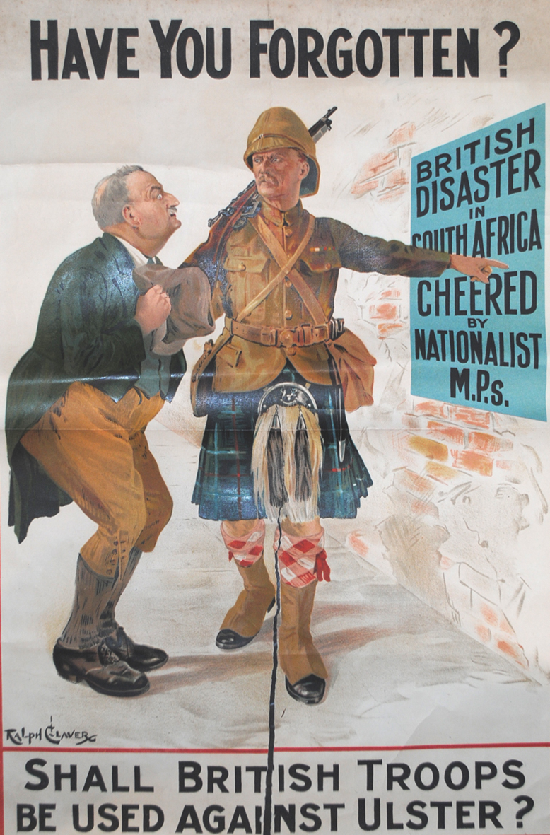 circa 1912: Ulster Crisis poster 'Have you Forgotten?' at Whyte's Auctions