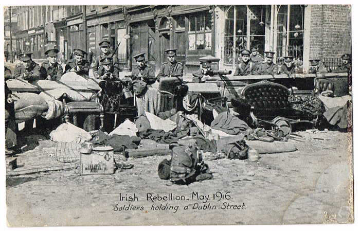 1916 Rising: Picture postcards of British barricades at Whyte's Auctions