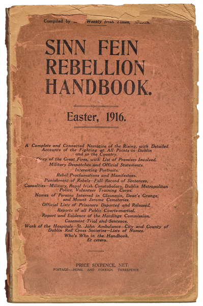1916 Rising: Sinn Fein Rebellion Handbook Easter 1916" Edition" at Whyte's Auctions