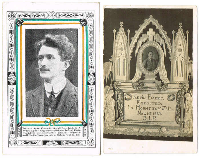 1917-1920: Thomas Ashe and Kevin Barry memorial postcards at Whyte's Auctions