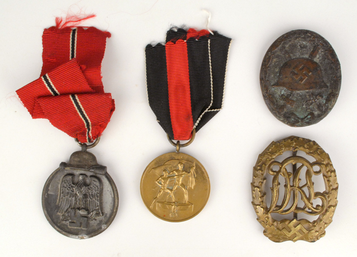 1939-45: Collection of Nazi Germany awards including Russian Front Service Medal at Whyte's Auctions