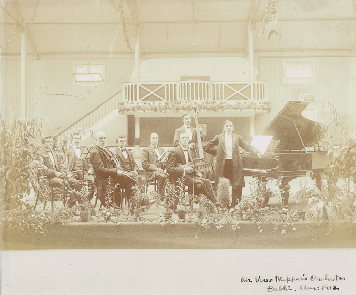 1912: Verso Napper's Orchestra Dublin Photograph at Whyte's Auctions