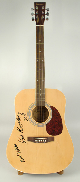2007: Van Morrison signed acoustic guitar at Whyte's Auctions