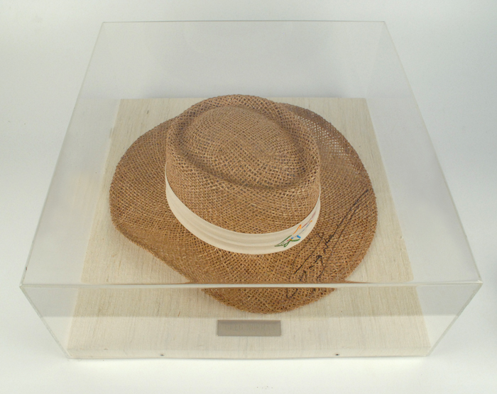Golf. Greg The Shark" Norman signed straw hat" at Whyte's Auctions
