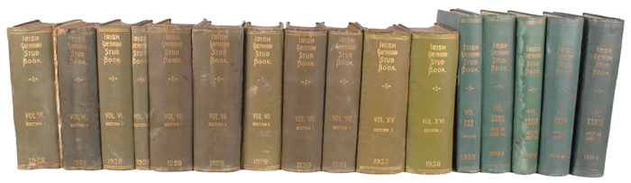 Greyhound racing. 14 vols Irish stud books 1900-1950. at Whyte's Auctions