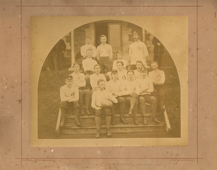 Rugby 187677 Home Nations rugby tournament team photographs including Ireand at Whyte's Auctions