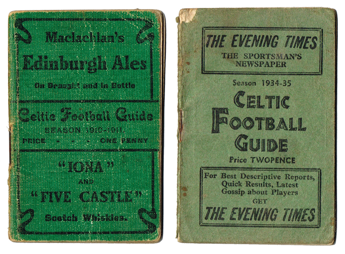 Football 1910-71: Collection of Celtic Football Guides including 1910/11 and 1912/13 editions at Whyte's Auctions