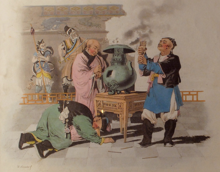 1805: Costume of China framed coloured engravings at Whyte's Auctions