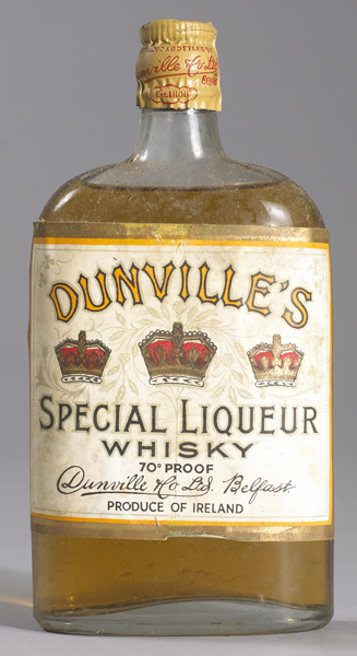 1948: Dunvilles Three Crowns Whisky half bottle at Whyte's Auctions