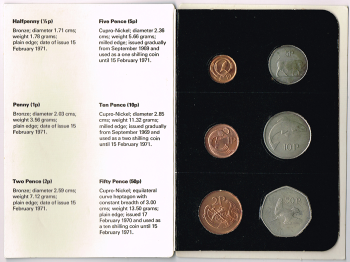 Decimal Currrency 1982 Ireland's Coinage" presentation pack." at Whyte's Auctions