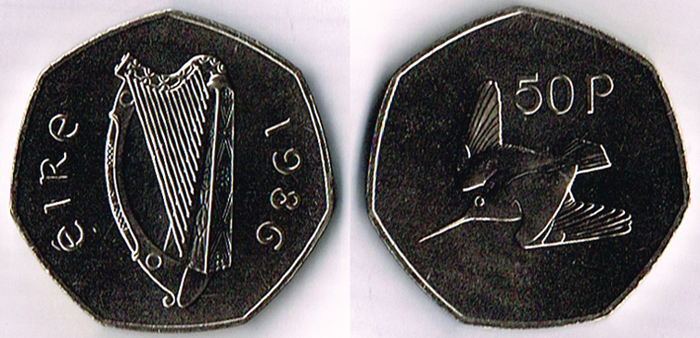 Fifty pence, 1986 at Whyte's Auctions