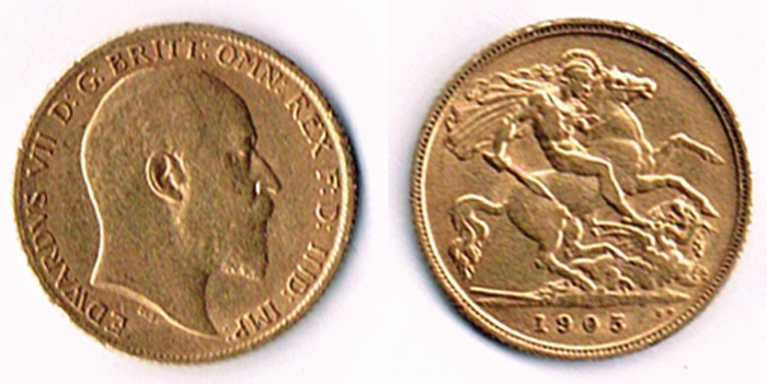 Edward VII 1908 Sovereign at Whyte's Auctions