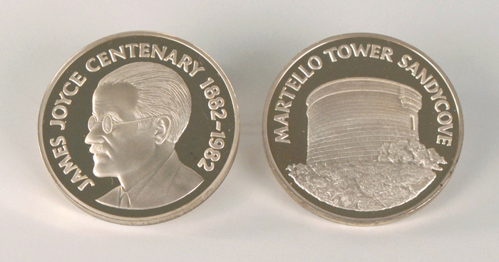 1982 James Joyce Centenary silver medals at Whyte's Auctions