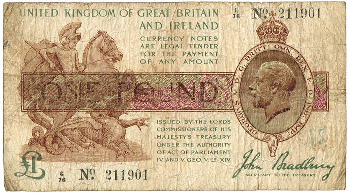 George V One Pound and Ten Shillings collection at Whyte's Auctions