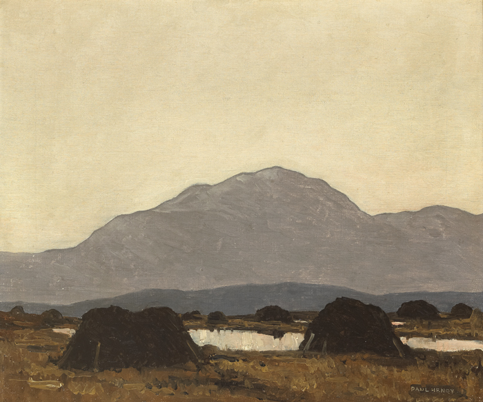 AN ACHILL BOG, c.1928-1930 by Paul Henry sold for 42,000 at Whyte's Auctions