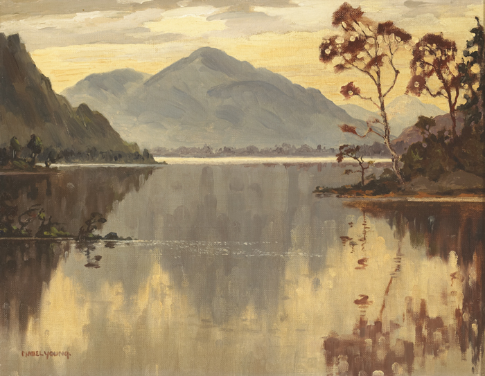 LAKE SCENE, COUNTY WICKLOW by Mabel Young sold for 1,700 at Whyte's Auctions